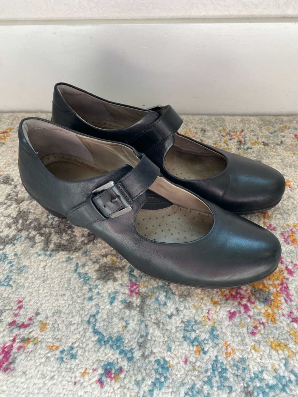 Ecco | Leather mary jane shoes